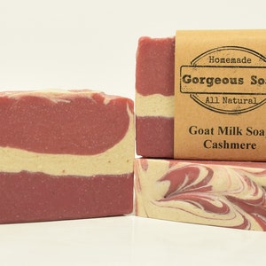 Cashmere Goat Milk Soap All Natural Soap, Handmade Soap, Homemade Soap, Handcrafted Soap, Goat Milk Soap Bar Handmade, Cashmere Soap Bar image 3