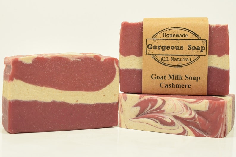 Cashmere Goat Milk Soap All Natural Soap, Handmade Soap, Homemade Soap, Handcrafted Soap, Goat Milk Soap Bar Handmade, Cashmere Soap Bar image 3