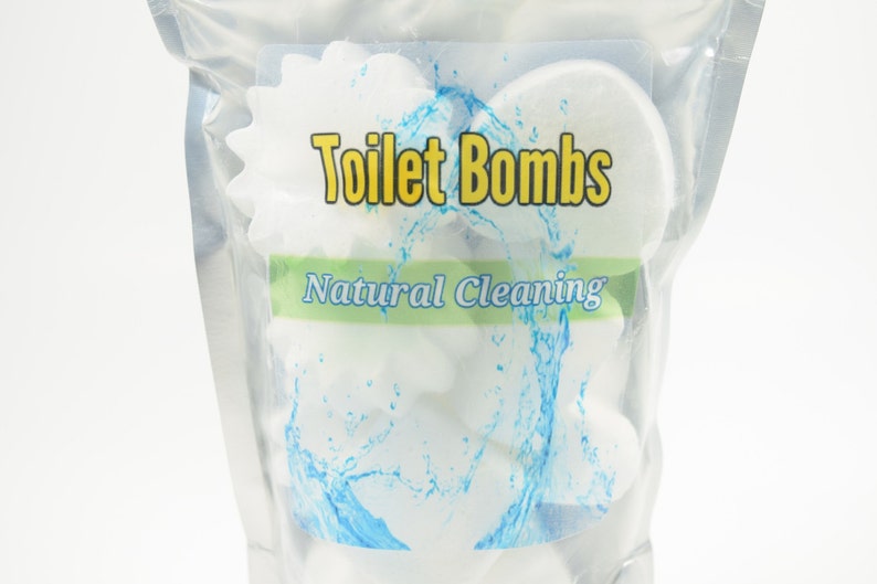 Natural Cleaning Toilet Bombs Toilet Bowl Cleaning Products Etsy