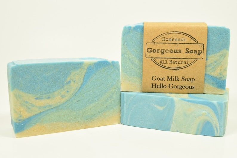 Hello Gorgeous Goat Milk Soap All Natural Soap, Handmade Soap, Homemade Soap, Handcrafted Soap, Goat Milk Soap Bar Handmade, Soaps Bar image 3