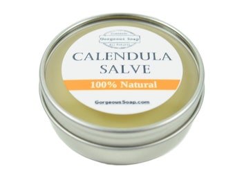Calendula Salve - All Natural Herbal Salve Natural Antiseptic, Anti-inflammatory & Antibiotic