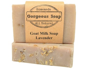 Lavender Goat Milk Soap - All Natural Soap, Handmade Soap, Homemade Soap, Handcrafted Soap, Lavender Soap, Lavender Soaps, Lavender Soap Bar