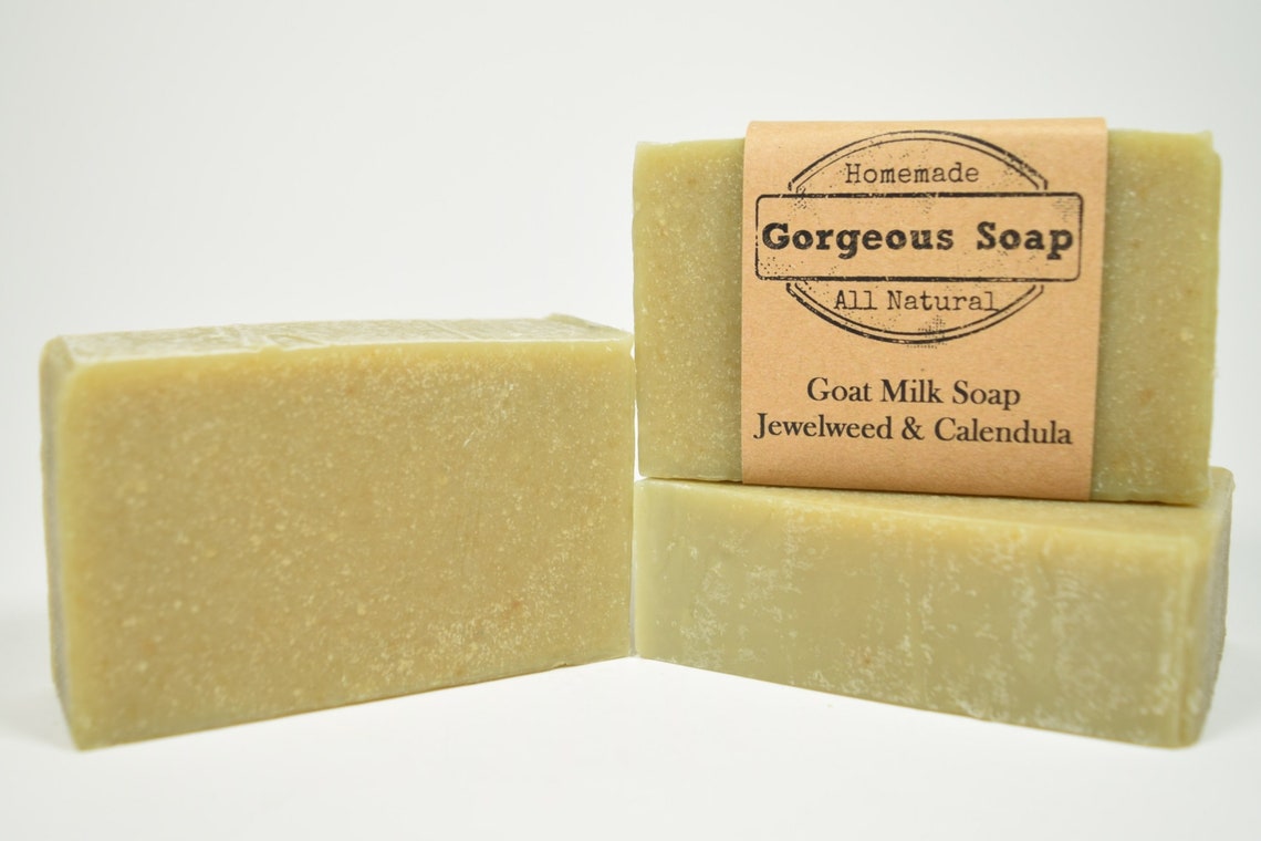 Jewelweed & Calendula Goat Milk Soap All Natural Soap Etsy