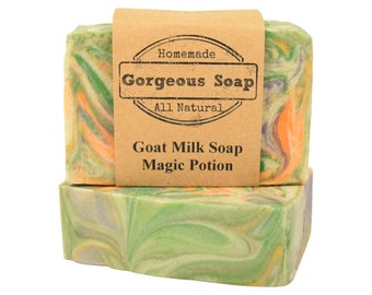 Magic Potion Goat Milk Soap - All Natural Soap, Handmade Soap, Homemade Soap, Handcrafted Soap, Goat Milk Soap Bar Handmade, Soaps Bar