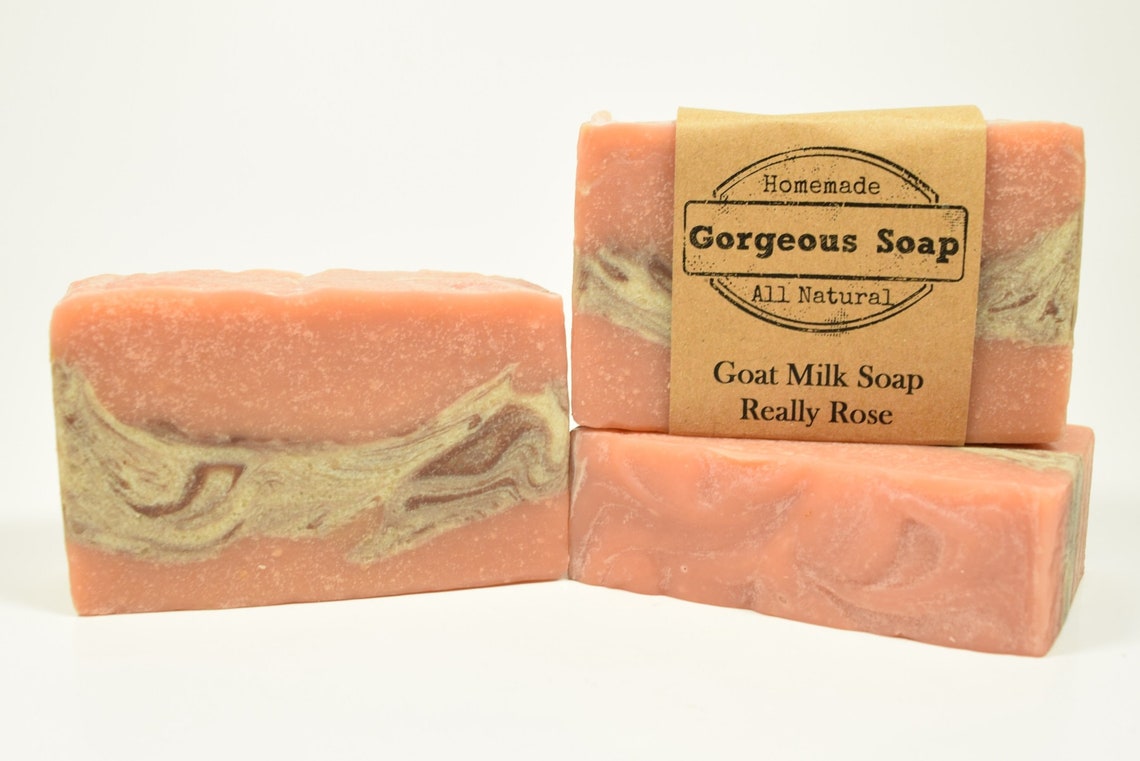 Really Rose Goat Milk Soap All Natural Soap Handmade Soap Etsy