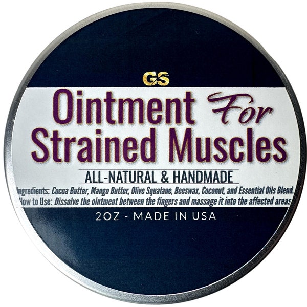 Ointment For Strained Muscles Warming Muscle Massage, Muscle Rub, Muscle Balm, Muscle Cream, Muscle Butter, Muscle Salve, Sore Muscle Relief