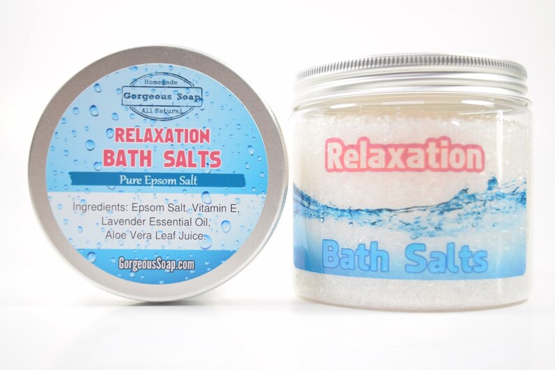 Relaxation Bath Salts Soak Bath Soaks Herbal Bath Salts in Etsy