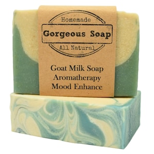 Aromatherapy: Mood Enhance Goat Milk Soap - All Natural Soap, Handmade Soap, Homemade Soap, Handcrafted Soap, Aromatherapy Soap, Mood Soaps