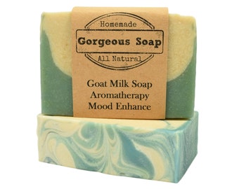 Aromatherapy: Mood Enhance Goat Milk Soap - All Natural Soap, Handmade Soap, Homemade Soap, Handcrafted Soap, Aromatherapy Soap, Mood Soaps