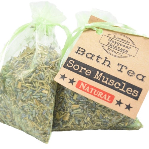 Sore Muscles Bath Tea Bag Tub Tea Floral Bath Soak Etsy