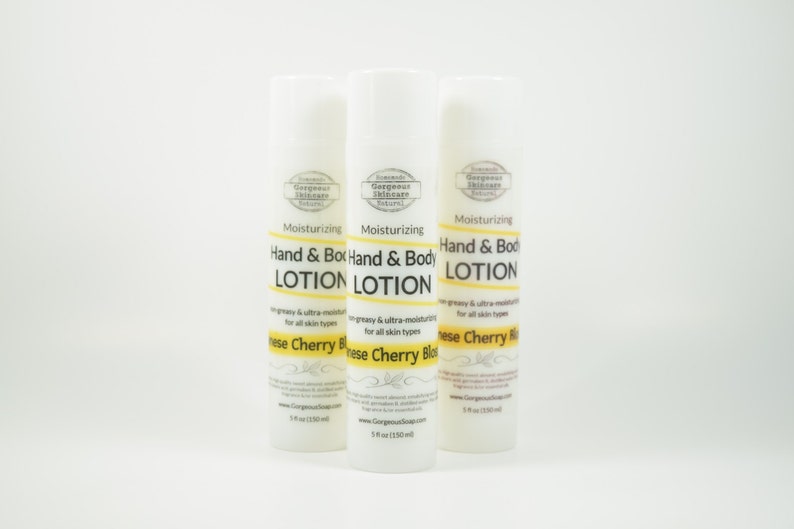 Japanese Cherry Blossom Hand & Body Lotion Natural Lotion Etsy