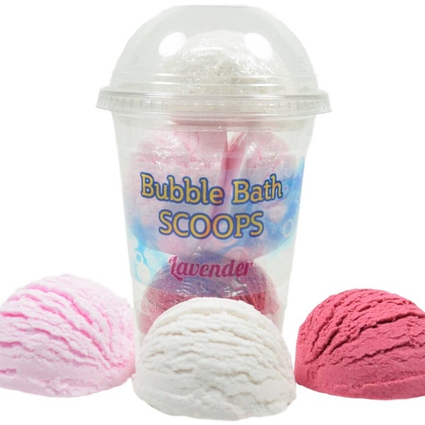 4 Bubble Bath Scoops, Bubble Bar, Ice Cream Scoops, Bubble Bath Bombs, Bubble Scoop, Bubble Truffle