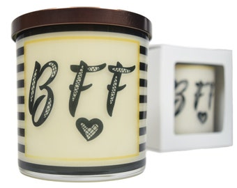 BFF Candle - Natural 12oz Soy Candle, Gift Idea, Message Candle, Scented Candles Handmade, Personalized candles, Christmas For Friend