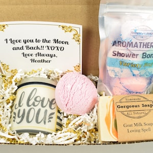 Custom Love You Gift Box, Gift Ideas, I Love You Gift Box, I Love You Gifts For Her, I Love You Gifts For Girlfriend, I Love You Gift Basket