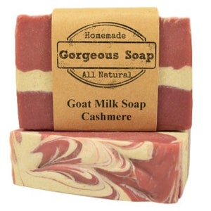 Cashmere Goat Milk Soap All Natural Soap, Handmade Soap, Homemade Soap, Handcrafted Soap, Goat Milk Soap Bar Handmade, Cashmere Soap Bar image 1