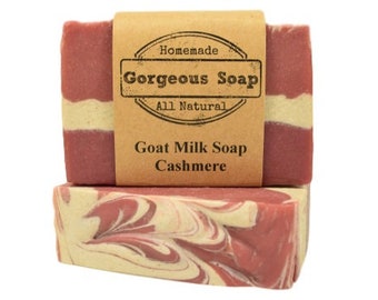 Cashmere Goat Milk Soap - All Natural Soap, Handmade Soap, Homemade Soap, Handcrafted Soap, Goat Milk Soap Bar Handmade, Cashmere Soap Bar