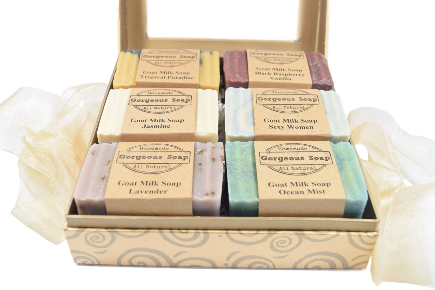 Gift Box Set Goat Milk Soap Gift Basket Goats Milk Soap ...