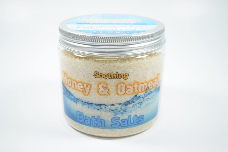 Honey & Oatmeal Bath Salts Bath Soaks Herbal Bath Salts in Etsy