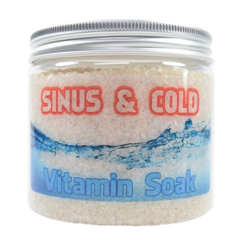 SINUS & COLD Vitamin Soak Bath Salts Bath Soaks Herbal Bath Etsy