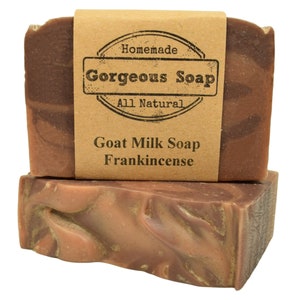 Frankincense Goat Milk Soap - All Natural Soap, Handmade Soap, Homemade Soap, Handcrafted Soap, Goat Milk Soap Bar, Frankincense Soap Bar