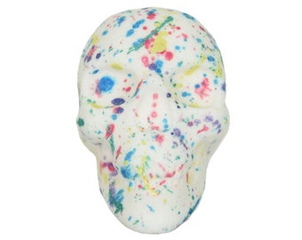 Birthday Cake Skull Bath Bombs with Epsom Salts - Moisturizing Handmade Bath Fizzy, Aromatherapy Bath Fizzies For Luxurious Bath Soak