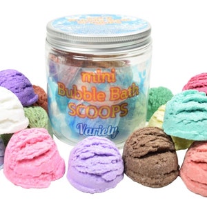 Mini Bubble Bath Scoops - Kids Bubble Bath Bar, Bubble Bath Truffles, Bubble Bath for Kids, Mini Bubble Bath Favors, Bubble Bar
