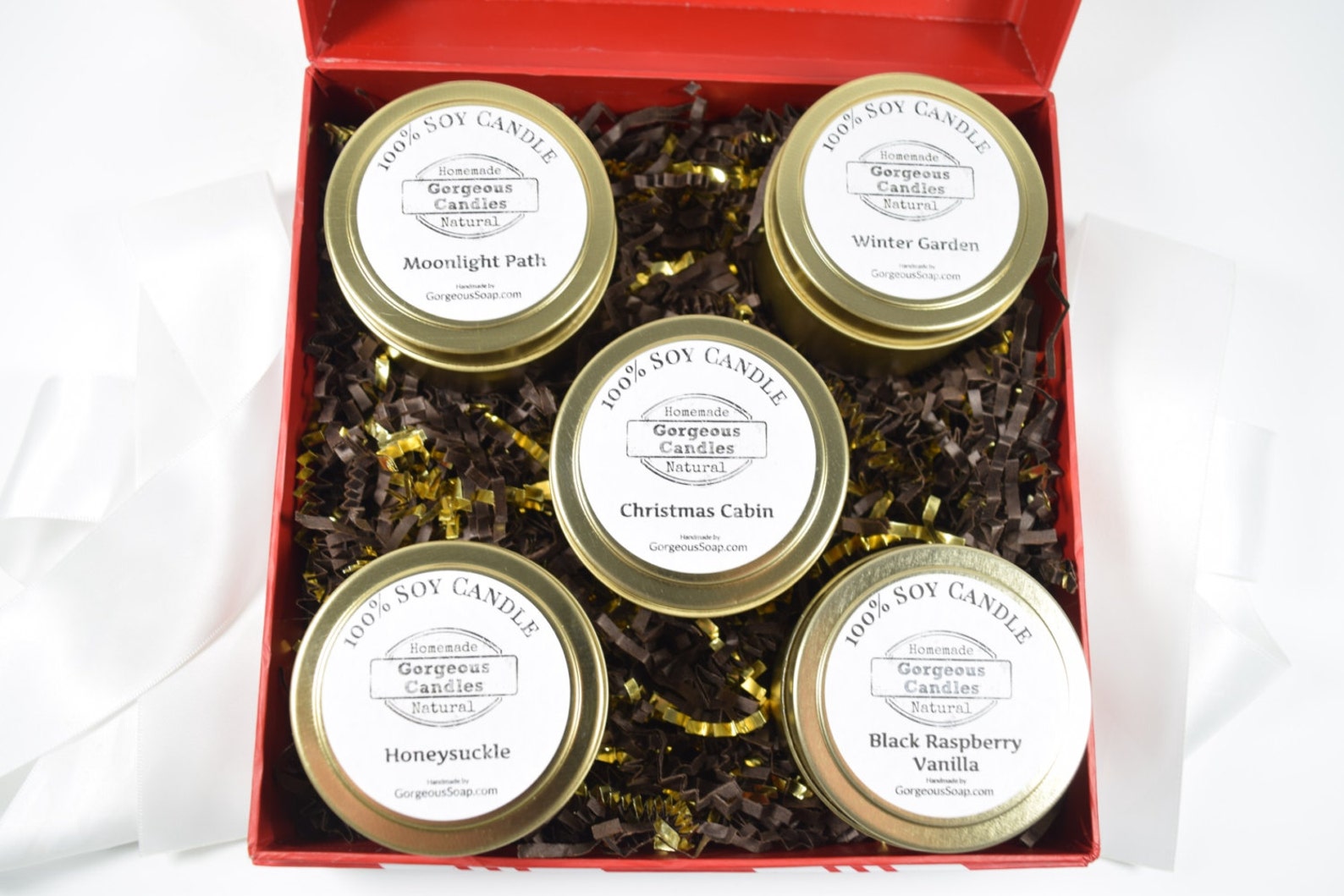 Gift Box Set Soy Candles Gift Basket Candle Sets Candle Gift Etsy