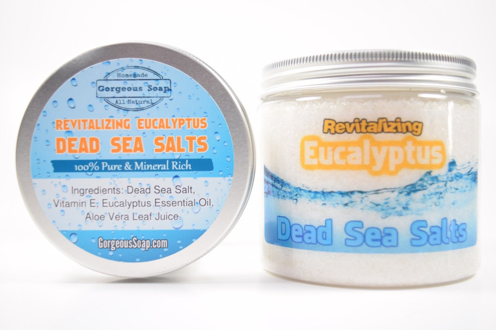 Eucalyptus Dead Sea Salts Bath Soaks Herbal Bath Salts Sea Etsy