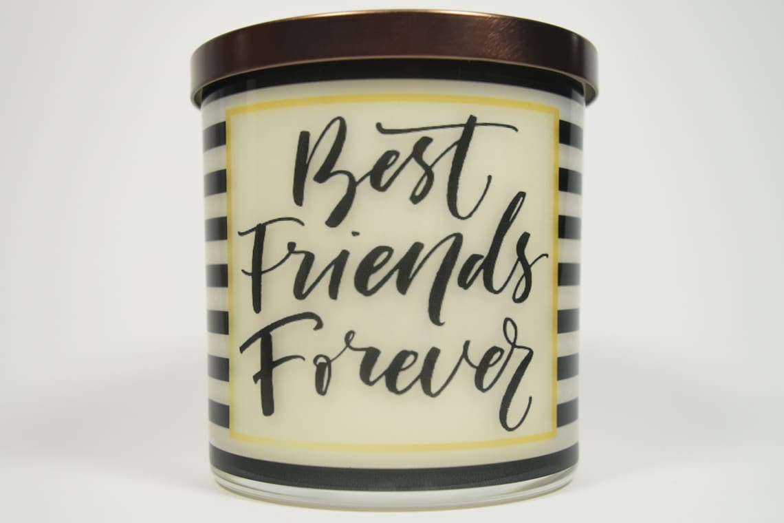 Best Friends Forever Candle Natural Scented 12oz Soy Candle Etsy España