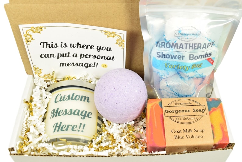 Custom Message Gift Box Gift Ideas Personalized Gifts Etsy