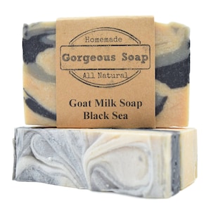 Black Sea Goat Milk Soap - All Natural Soap, Handmade Soap, Homemade Soap, Handcrafted Soap, Goat Milk Soap Bar Handmade, Soaps Bar