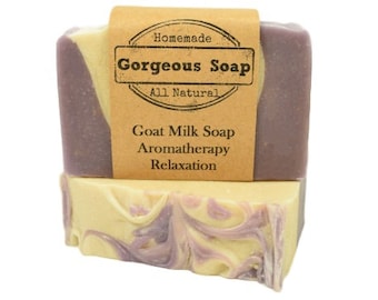 Aromatherapy: Relaxation Goat Milk Soap - All Natural Soap, Handmade Soap, Homemade Soap, Handcrafted Soap Aromatherapy Soap Relaxation Soap