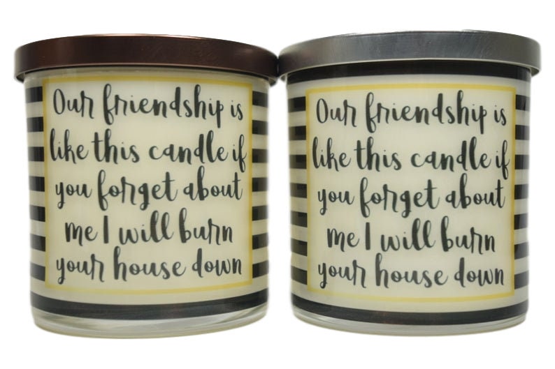 Our Friendship is Like This Candle If You About Me I Etsy