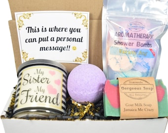 Custom Sister Gift Box, Sister Gift, Gift For Sister, Sister Gift Basket, Christmas Gift For Sister, Secret Sister Christmas Gift