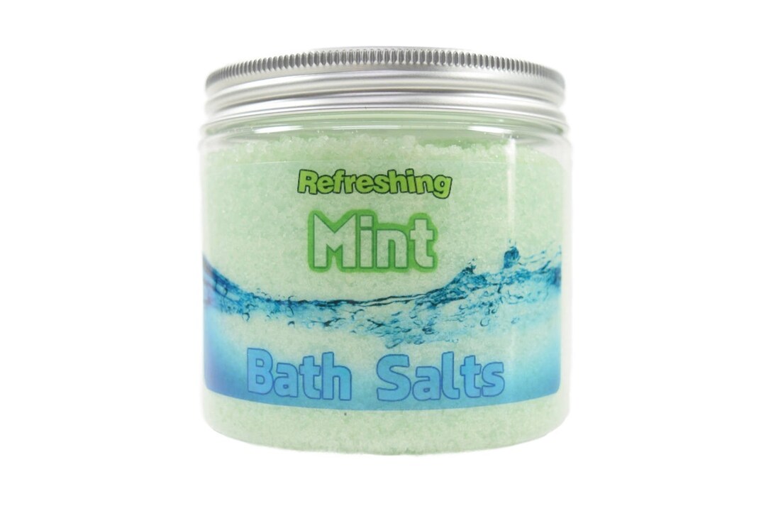 Mint Bath Salts Soak Bath Soaks Herbal Bath Salts in A Jar Etsy