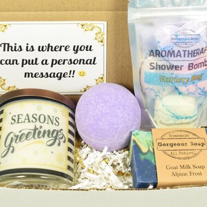 Custom Season Greetings Gift Box, Christmas Gift Ideas, Secret Santa Gifts, Gift Exchange, Christmas Gift Set, Gift For Coworker