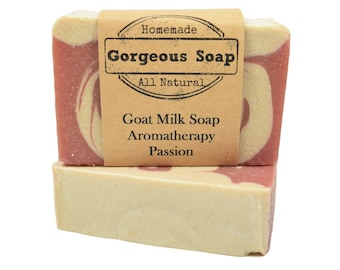 Aromatherapy: Passion Goat Milk Soap - All Natural Soap, Handmade Soap, Homemade Soap, Handcrafted Soap, Aromatherapy Soap, Passion Soap
