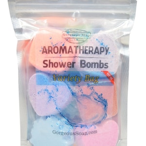 Aromatherapy Shower Bombs Natural Handmade Shower Steamers, Shower Fizzies, Shower Tablets, Shower Melts, Shower Fizzy Spa Shower Soothers image 3