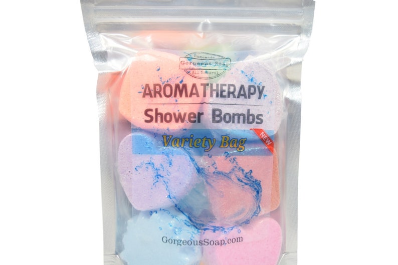 Aromatherapy Shower Bombs - Natural Handmade Shower Steamers, Shower Fizzies, Shower Tablets, Shower Melts, Shower Fizzy Spa Shower Soothers image 3