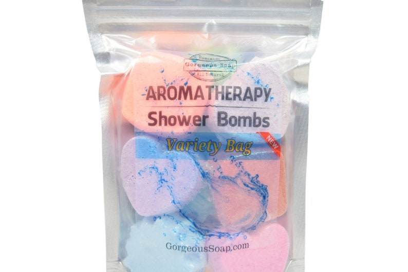 Aromatherapy Shower Bombs Natural Handmade Shower Steamers, Shower Fizzies, Shower Tablets, Shower Melts, Shower Fizzy Spa Shower Soothers image 3