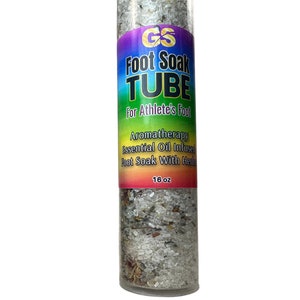 Foot Soak Tube - Essential Oil Infused Herbal Foot Soak Bath, Foot Soaks, Scented Foot Salt, Epsom Salt Soak