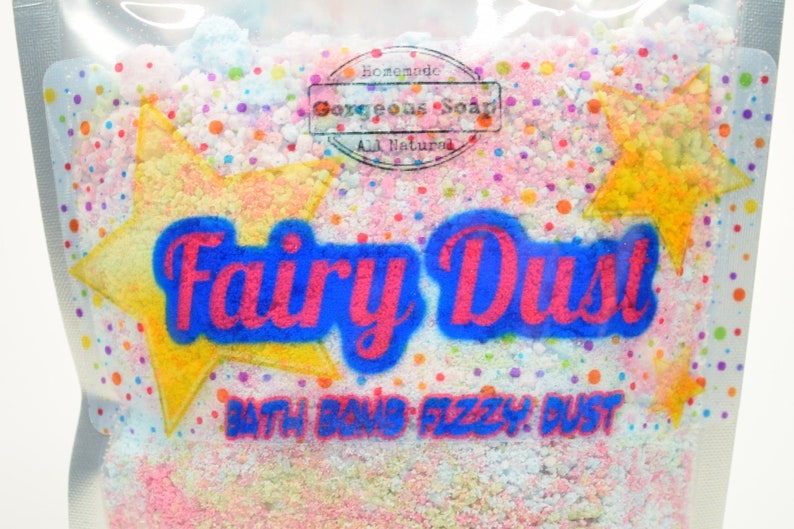 Small FAIRY DUST Bath Bomb Dust, Bath Bomb, Unicorn Dust, Pixie Dust, Bath Bomb Powder, Party Favor Gifts, Fizzy Dust, Monster Farts image 6