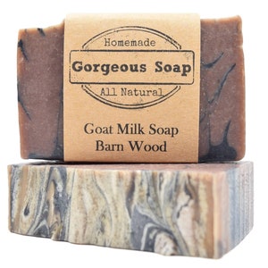 Barnwood Goat Milk Soap - All Natural Soap, Handmade Soap, Homemade Soap, Handcrafted Soap, Goat Milk Soap Bar Handmade, Soaps Bar