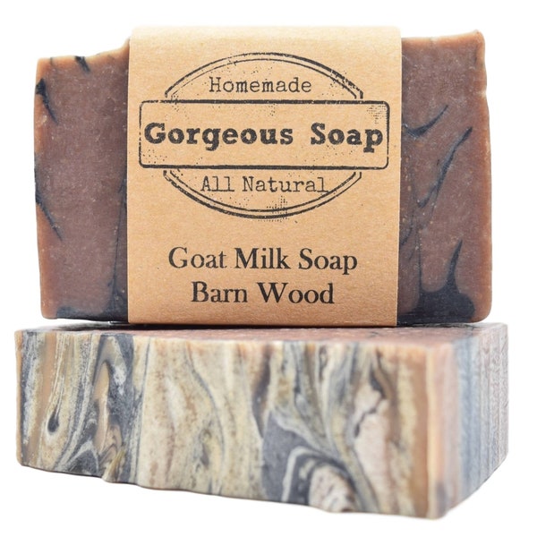 Barnwood Goat Milk Soap - All Natural Soap, Handmade Soap, Homemade Soap, Handcrafted Soap, Goat Milk Soap Bar Handmade, Soaps Bar