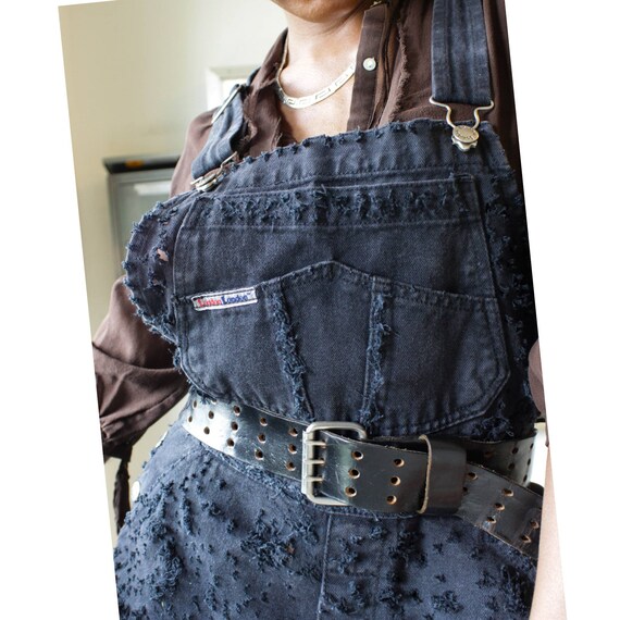 distressed overall shorts womens