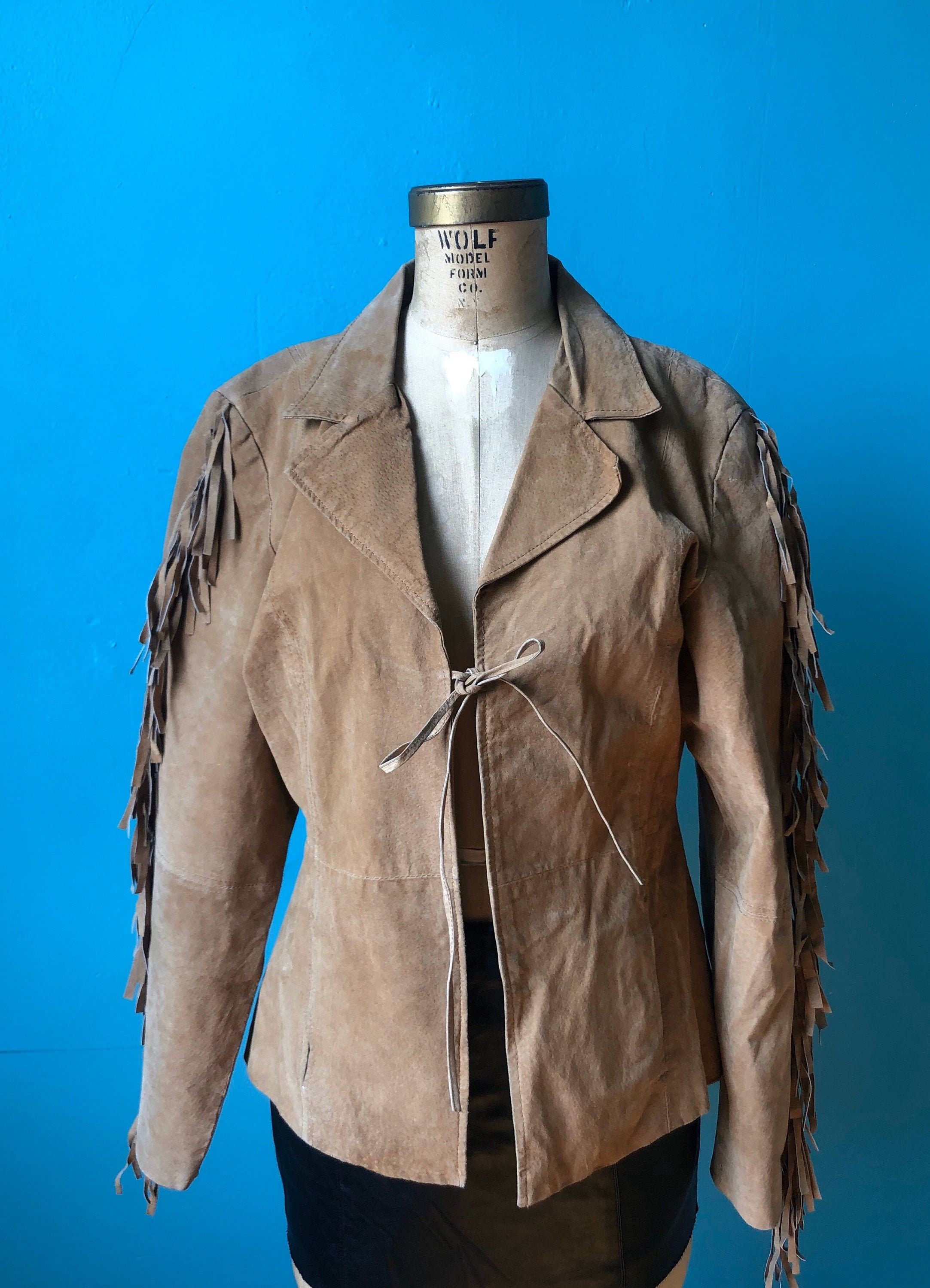 suede tassel jacket