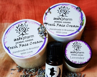 Fresh Lavender Face Cream. Handmade with Love. Calming. Soothing. Face, Hands, Body. Lightly Scented. Perfect Gift!