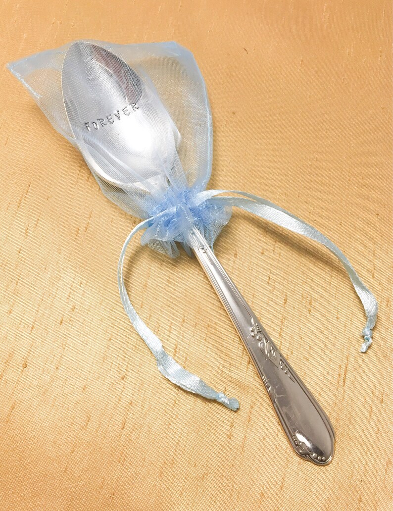 FOREVER Hand Stamped Silver plated spoon This spoon says it all for your bestie!