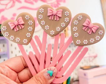 Coquette Heart Paper Clip 3D Print File (STL & 3MF Digital Download)