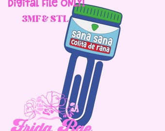 Sana Sana Paper Jumbo Paper Clip 3D Print File | STL 3MF Digital Download | 3D printer | STL Digital File | Digital File | Spanglish